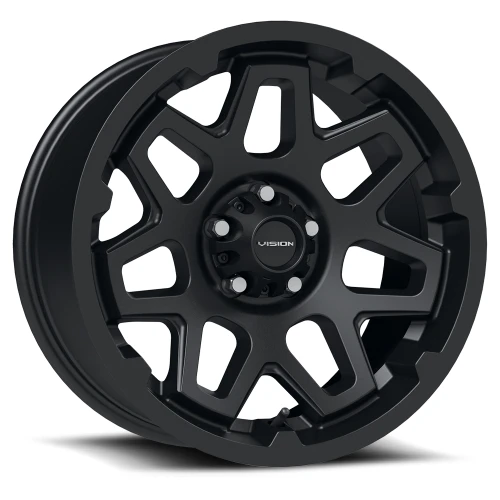 Vision Wheel 5-114.3 Satin Black SE7EN Automotive Wheel