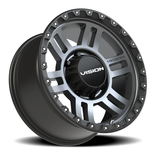 Vision Wheel 8-165.1 SGBL VIS MANX2 Satin Gunmetal Black Finish Automotive Wheel