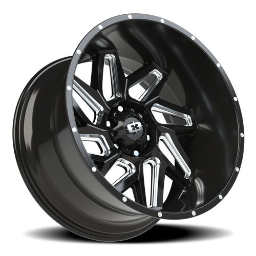 Vision Wheel 6-139.7 GBMS SPYDER Gloss Black Machined Satin Finish 6-Lug Wheel