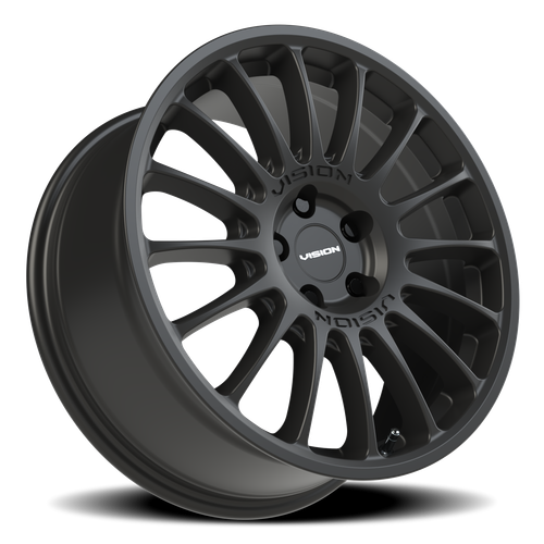 Vision Monaco 5-Lug Satin Black Wheel (5x100mm Bolt Pattern)