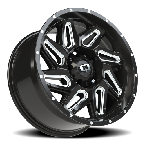 Vision Wheel 5-139.7 GBMS Spyder Gloss Black Machined Wheel