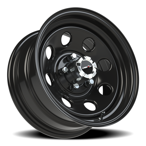Vision Wheel 5x4.5 Black SOFT8 Steel Wheel
