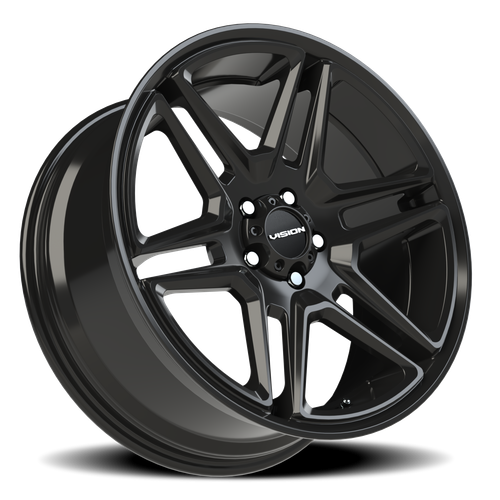 Vision Wheel 5-115 GB Wedge - Gloss Black Automotive Wheel