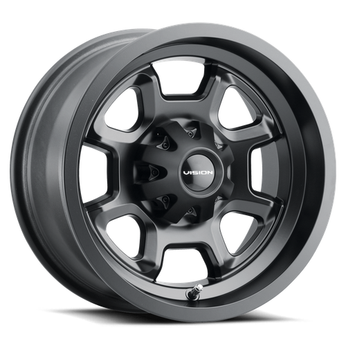 Vision Wheel 4-115 MB BOMB Matte Black Wheel