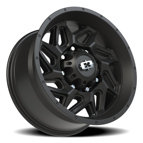 Vision Wheel 8-165.1 Satin Black Spyder Wheel – 8x165.1mm Bolt Pattern