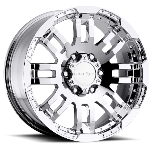 Vision Wheel 6-Lug Chrome Wheel with M/Face Warranty Visibility