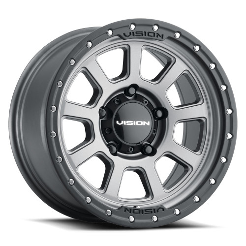 Vision Wheel 5x5.5 Satin Black Ojos Automotive Wheel
