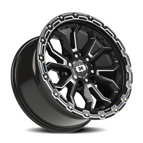 Vision Wheel 6-5.5 Gloss Black KORUPT Automotive Wheel