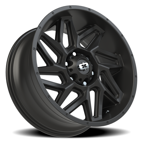 Vision Wheel 6-135 Spyder 6-Lug Satin Black Automotive Wheel