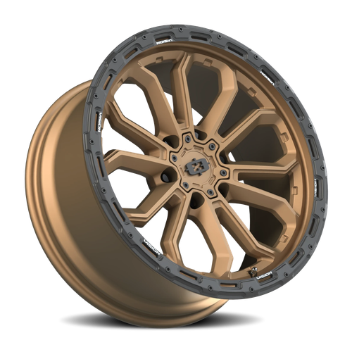 Vision Wheel 6-135 KORUPT Satin Black Wheel — 6x135mm Bolt Pattern