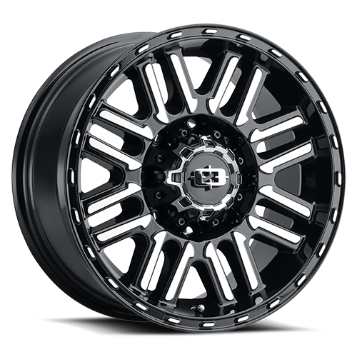 Vision Wheel 8x6.5 GBMF Gloss Black Machined Finish Automotive Wheel Rim