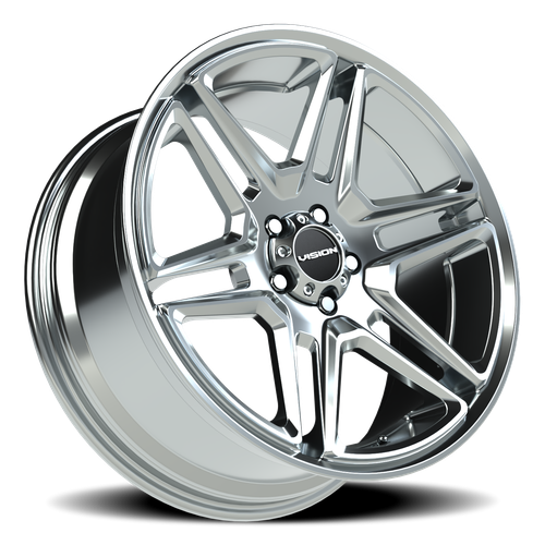 Vision Wheel 5-120 Chrome Wedge Wheel Component