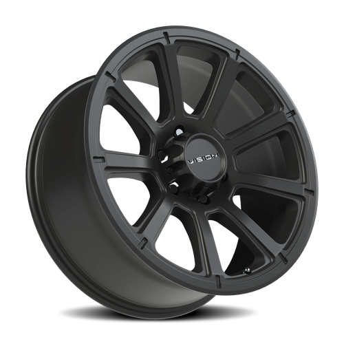 Vision Wheel 6x5.5 Turbine Matte Black 6-Lug Wheel