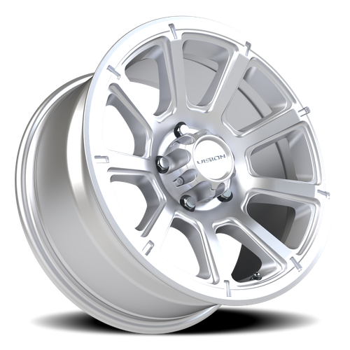 Vision Wheel 5x5.0 Turbine Automotive Wheel – Satin Black Finish