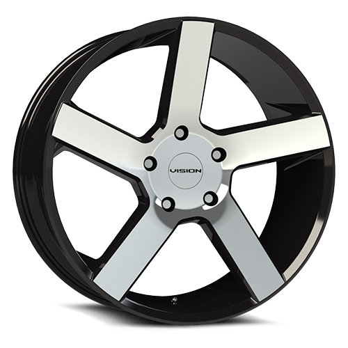 Vision Wheel 6-135 GBMF Switchback Gloss Black Machined Wheel