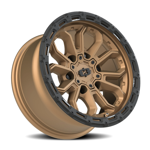 Vision Korupt 6x5.5 Satin Black Automotive Wheel