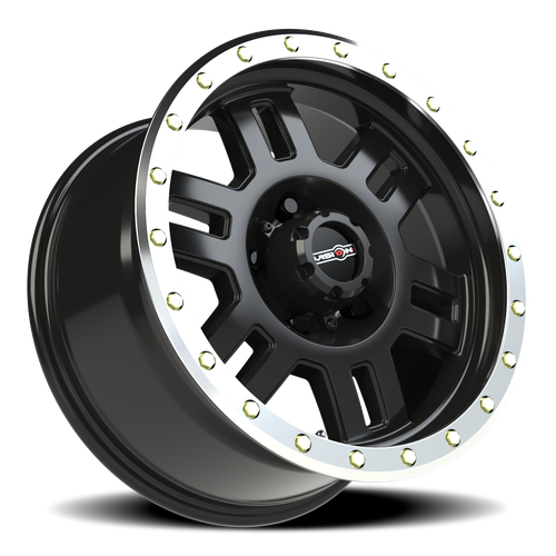 Vision Wheel 5-139.7 GBML Gloss Black Machined Automotive Rim