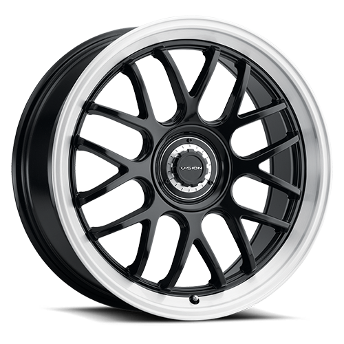 Vision Wheel 5x4.25/4.5 GBBRL Alpine Gloss Black Machined Rim