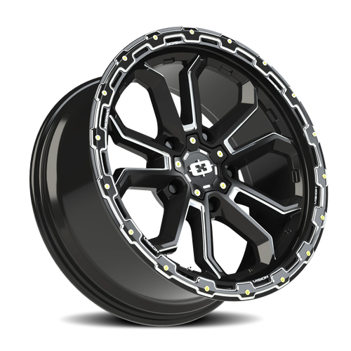 Vision Wheel 5-108 Gloss Black Korupt Automotive Wheel Rim