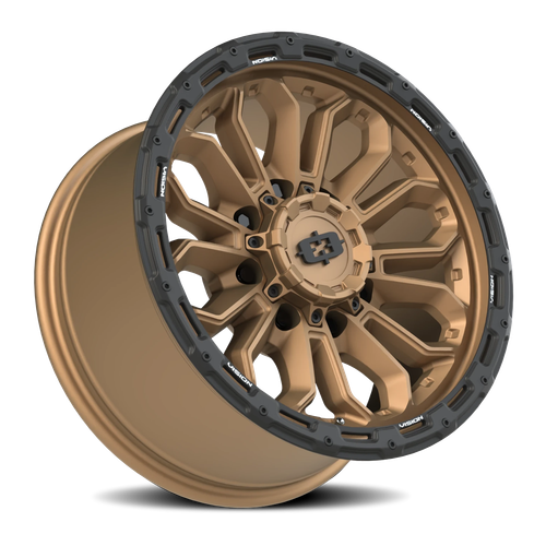 Vision Wheel 8-Lug 6.5-Inch Bolt Pattern Satin Black KORUPT Rim