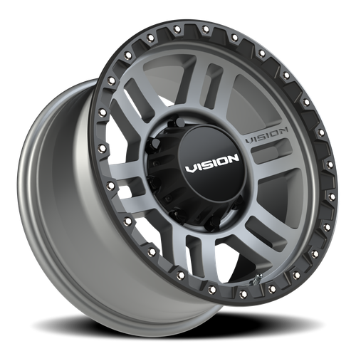 Vision Wheel MANX2 8x170mm Satin Gloss Black Finish Automotive Wheel Rim