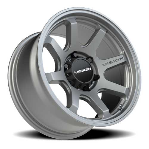 Vision Wheel 6x5.5" Satin Gunmetal Flow Wheel