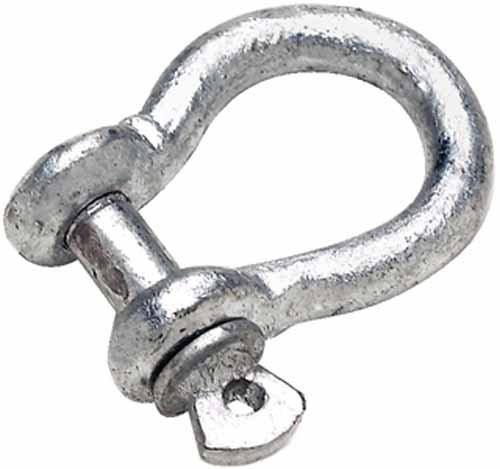 Seachoice 43050 Galvanized Steel Anchor Shackle 1/4 inch Marine Grade