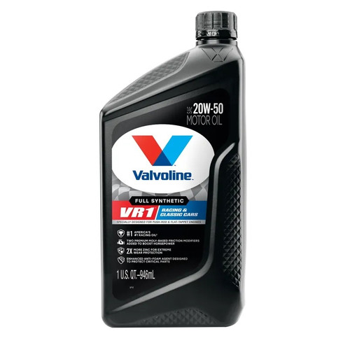 Valvoline VR1 20W50 Synthetic Motor Oil, 1 Qt Bottle
