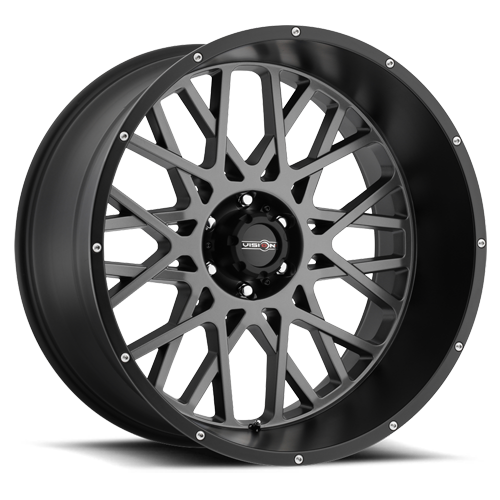 Vision Wheel 6-139.7 Anthracite with Satin Black Lip Wheel