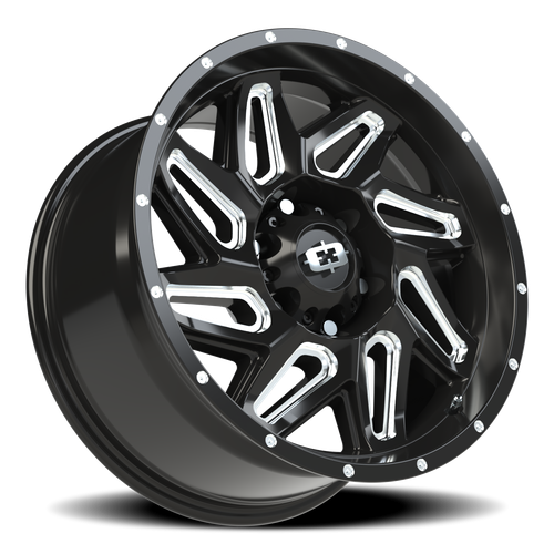 Vision Spyder 6x139.7 Gloss Black Machined Wheel