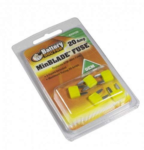 WIRTHCO240-24120 FUSE ATM MINI 20A YELLOW 5/PK
