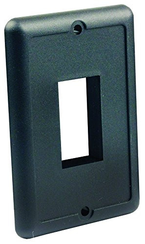 JR PRODUCTS342-14045 IP66 SINGLE SWITCH PLATE BLACK