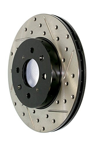 STOP TECH 12734061L StopTech Sport Drilled/Slotted Brake Rotor (Rear Left), 1 Pack