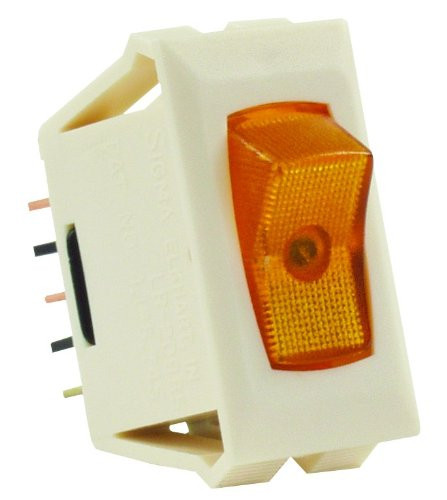 JR PRODUCTS342-12575 ILLUM 12V ON/OFF SW AMBR/IVORY