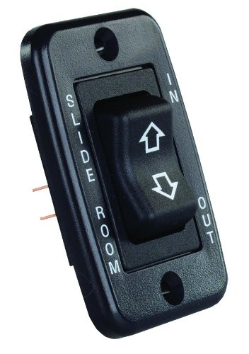 JR PRODUCTS342-12355 SINGLE SLIDEOUT SWITCH BLACK