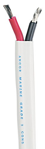 ANCOR 6032149 Ancor Marine Grade Duplex Cables, 14/2 AWG (2 x 2mm²), Flat, 100ft