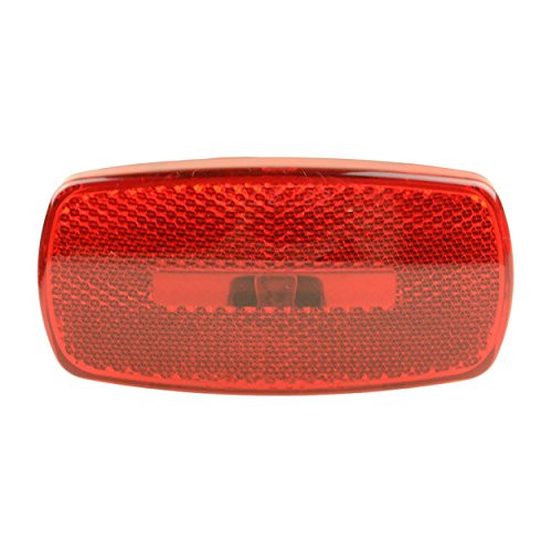 OPTRONICS158-MC32RBP MARK LIGHT OVAL RV RED