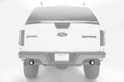 17C F150 RAPTOR REAR BUMPER LED LIGHT BAR MOUNT KITINLCUDES(2)3IN LED CUBE LIGHTS UNIV WIRE HARNES