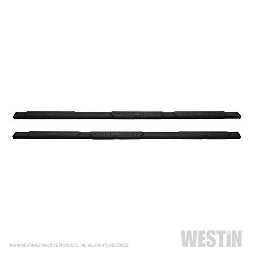 WESTIN 28534015 R5 M-Series 5in. Wheel to Wheel Nerf Step Bars fits 1999-2016 F-250 F-350 F-450 F-550 Crew Cab (6.75ft Bed) Black 1 Pair