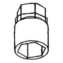 804 EXC SOCKET ADAPTER 3/4" & 13/16" (MALE) 3/4" & 13/16" (FEMALE) 1.60" TALL