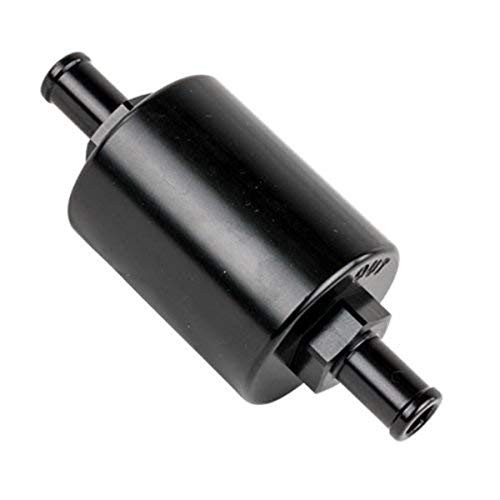 BILLET SPEC BLK42130 In Line Fuel Filter 3/8" Barbed, Black