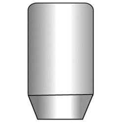 98-0118  EXC 14X2.00 OPEN-END CHROME TUNER LUG NUT (1.26" TALL)