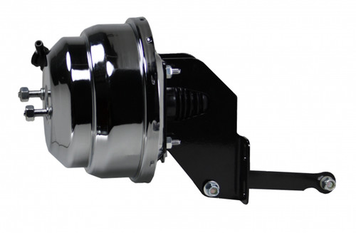 Leed Brakes LEEA9 8IN DUAL POWER BRAKE BOOSTER WITH BRACKET (CHROME)