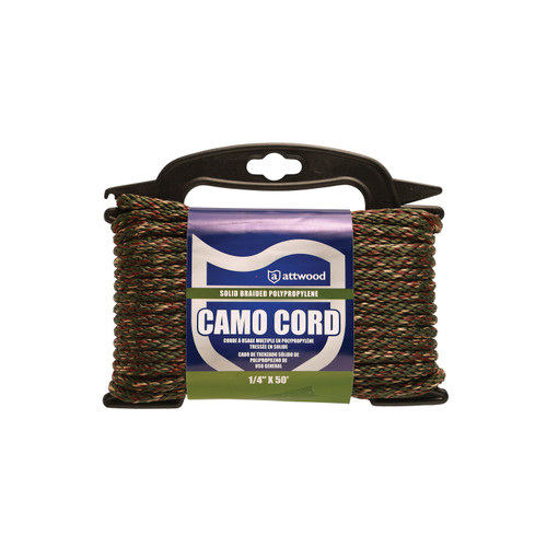 Attwood 11719-2 Diamond Braid MFP Utility Line - 1/4 x 50, Camo