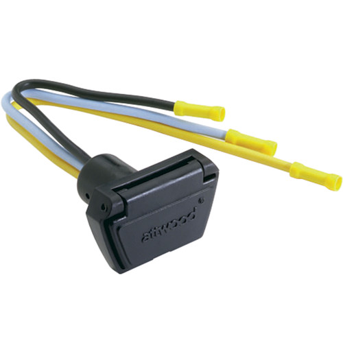 Attwood 7648-7 Trolling Motor Connectors - Female, 3 Wire, 10 Gauge, 12/24 V