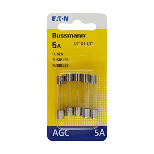 BUSSMANN BPAGC5RP 5PK BP/AGC5 FUSES