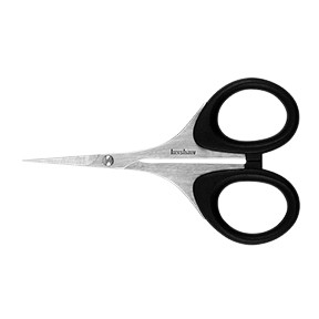 Kershaw Knives KER-1216X A Kershaw Originals design  Stainless steel blades provide reliable performance  Comfortable finger hole overmold  Micro serrations on one blade helps prevent slipping when cutting mono filament   Steel: 3Cr13, satin finish