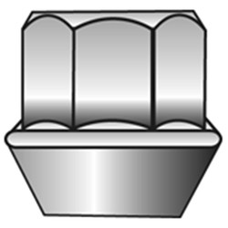 1114HD  EXC 14X2.00 3/4 HEX BULGE SEAT OPEN-END ACORN LUG NUT (.83" TALL)