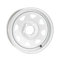 310W-6580 16X6 8X6.50 (+00) PAC 310W White Spoke Trailer (HB 124.46)
