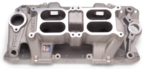 Edelbrock ede7525 Edelbrock Performer RPM Dual-Quad Air-Gap for Small-Block Chevy